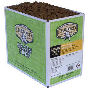 Recette de fromage cheddar cuit au four Darford Mini friandises pour chiens sans céréales