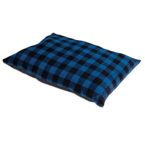 Petmate Plaid Bed Pillow, Blue Plaid