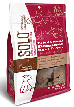 Solo Single Ingredient Natural Beef Liver Chews Dog Treats