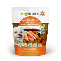 foufouBRANDS Vegalicious Healthy Dehydrated Carrot Chips Dog Treats, 5.6-oz