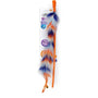 All for Paws Furry Ball Long Fluff Wand Cat Toy, Orange