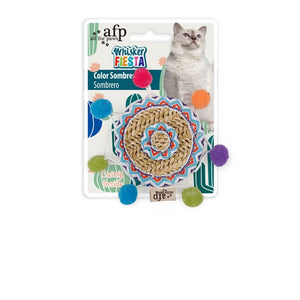 All for Paws Jouet pour chat Whisker Fiesta Sombrero coloré