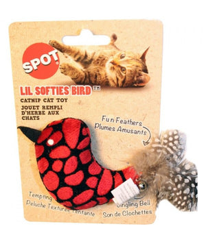 Ethical Pet Spot Lil Softies Bird Catnip Cat Toy, Color Varies