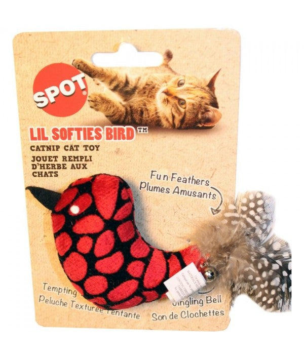 Ethical Pet Spot Lil Softies Bird Catnip Cat Toy, Color Varies