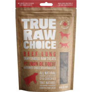 True Raw Choice Friandises déshydratées de poumon de bœuf pour chats et chiens, 60-grammes