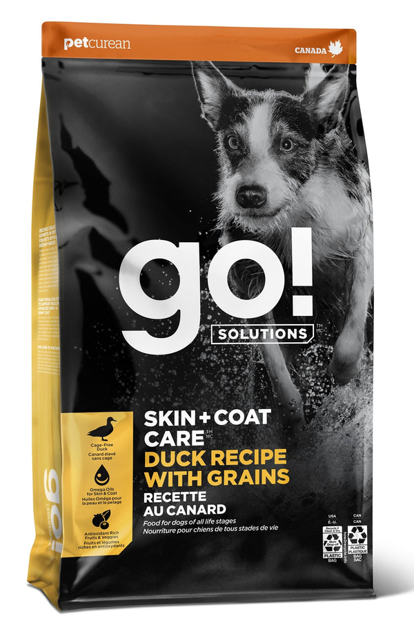 Go! Solutions Skin + Coat Care Duck with Grains Dry Dog Food