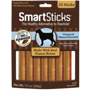 SmartBones SmartSticks Peanut Butter Dog Treats