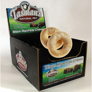 Tasman's American Bison Rawhide Bagels Dog Treats