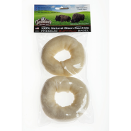 Tasman's American Bison Rawhide Bagels Dog Treats