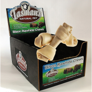 Tasman's American Bison Rawhide Bones Dog Treats