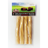 Tasman's American Bison Rawhide Twisters Dog Treats