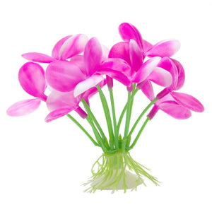 Marina Betta Pink Orchid Plastic Aquarium Plant