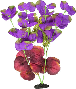 Marina Naturals Moneywort Silk Aquarium Plant, Indigio/Deep Red