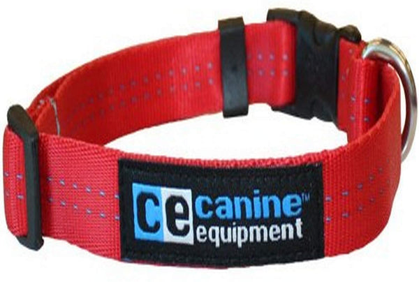 RC Pets Canine Equipment Technika Utility Dog Collar, Red