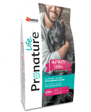 Nourriture sèche pour chiens Pronature Life Infiniti Berries+ avec saumon désossé