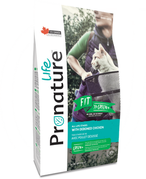 Pronature Life Fit Green+ avec poulet désossé Nourriture sèche pour chats