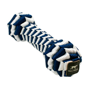 Tall Tails Jouet os tressé marine pour chien, 9 pouces