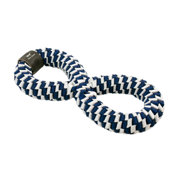 Tall Tails Braided Infinity Tug Dog Toy, Navy, 11-in.