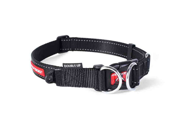 EzyDog Double Up Dog Collar, Black