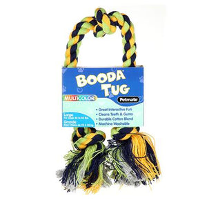 Booda Tug 3-Knot Rope Dog Toy, Color Varies