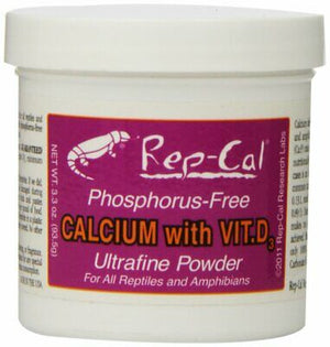 Rep-Cal Phosphorus-Free Calcium with Vitamin D Reptile & Amphibian Supplement