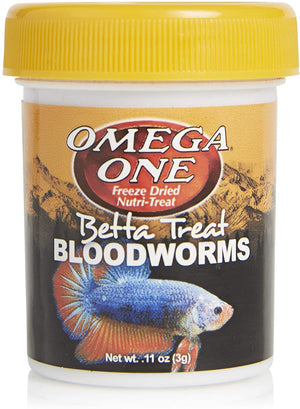 Omega One Betta Treat Bloodworms Freeze-Dried Fish Treats