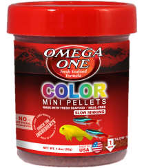 Omega One Color Mini Pellets Slow Sinking Fish Food