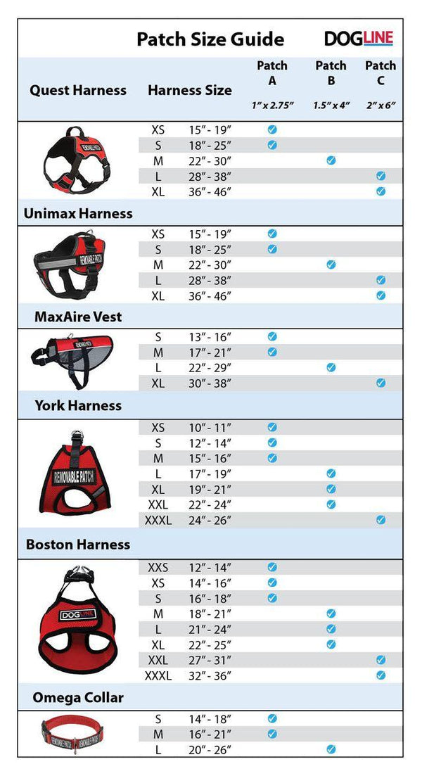 Dogline Removable Interchangeable Dog Patches, In Training, 2-pk