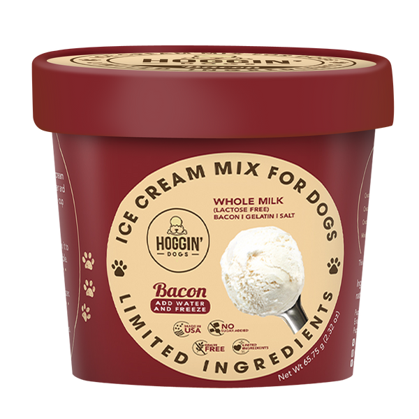 Puppy Cake Hoggin' Dogs Ice Cream Mix Bacon Flavored Dog Treats