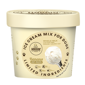 Puppy Cake Hoggin' Dogs Ice Cream Mix Banana Flavored Dog Treats
