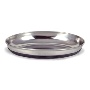 OUR PETS COMPANY Durapet Stainless Steel Deluxe Oval Cat Dish