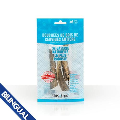 This & That Nature's Toughest Whole Antler Chew Dog Treats