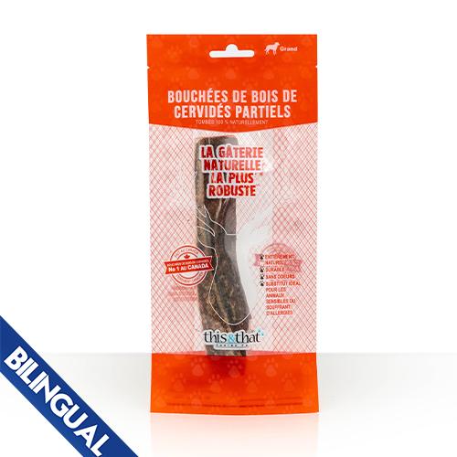 This & That Nature's Toughest Split Antler Chew Dog Treats