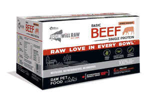 Iron Will Raw Basic Beef Frozen Cat & Dog Food