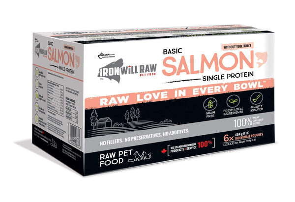 Iron Will Raw Basic Salmon Frozen Cat & Dog Food