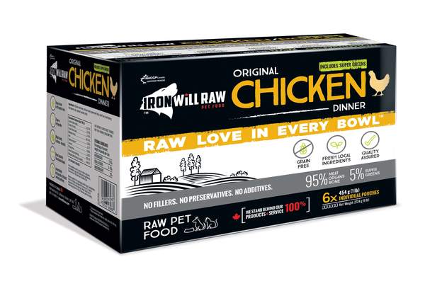 Iron Will Raw Original Chicken Frozen Cat & Dog Food