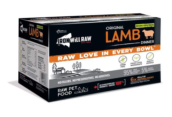 Iron Will Raw Original Lamb Frozen Cat & Dog Food