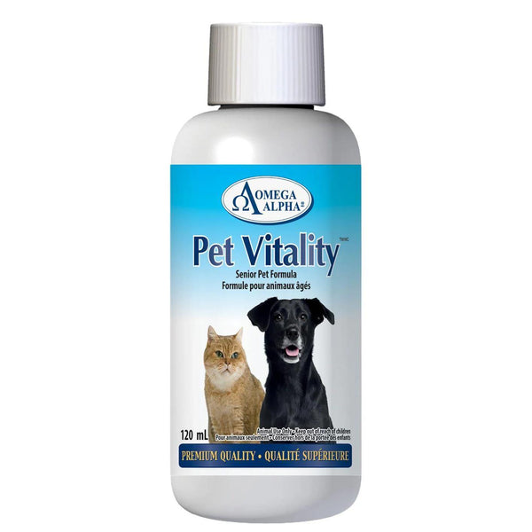 Omega Alpha Pet Vitality Complément premium vitalité senior pour chiens et chats
