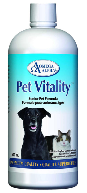Omega Alpha Pet Vitality Complément premium vitalité senior pour chiens et chats