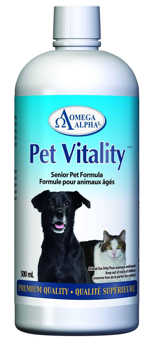 Omega Alpha Pet Vitality Complément premium vitalité senior pour chiens et chats