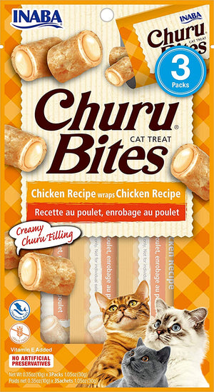 INABA Churu Bites Chicken Wraps Chicken Grain-Free Cat Treats