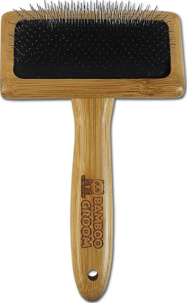 Bamboo Groom Brosse slicker pour animaux