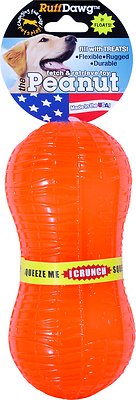 RuffDawg Crunch Peanut Dog Toy, Color Varies