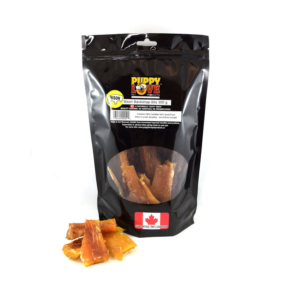 Puppy Love Bison Backstrap Dog Treats