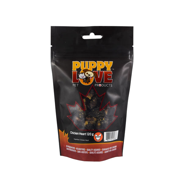 Puppy Love Chicken Heart Freeze-Dried Dog Treats
