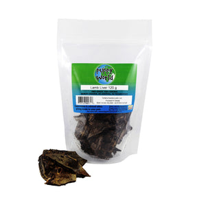 Puppy Love Puppy World Lamb Liver Freeze-Dried Dog Treats