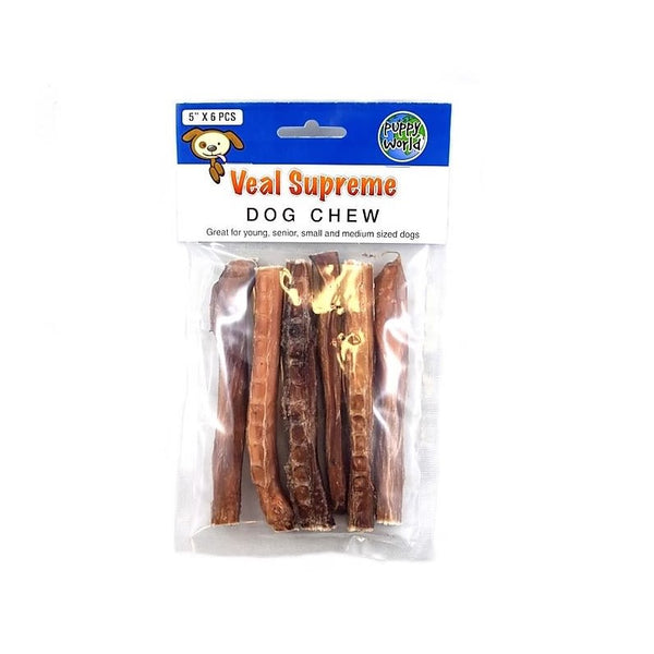 Puppy Love Paquet Chiot Puppy World Supreme à mâcher de veau pour chiens.