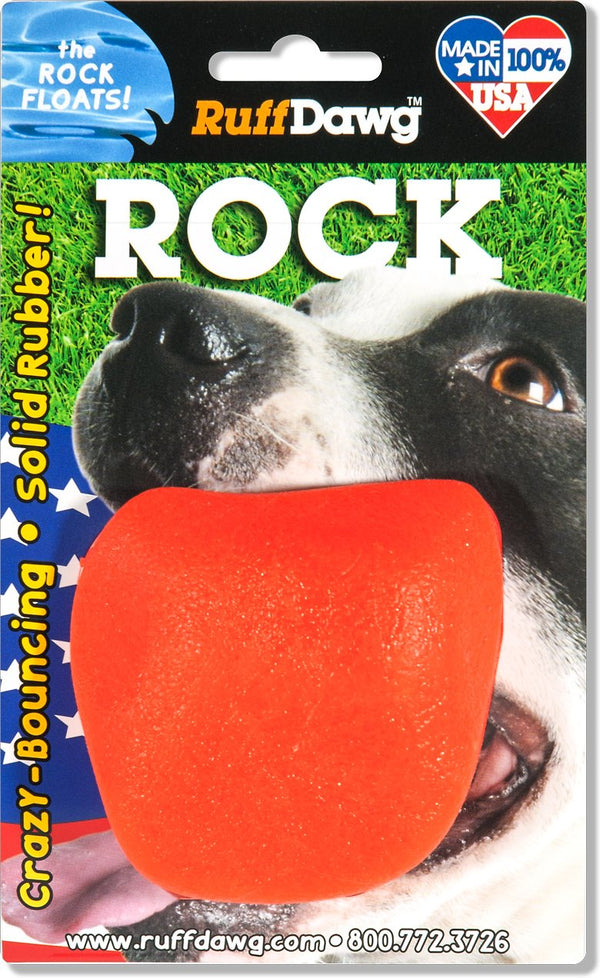 RuffDawg The Rock Dog Toy, Color Varies, 3.5-in