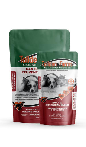 Tollden Farms Boar & Botanical Blend Frozen Cat & Dog Food