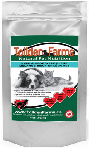 Tollden Farms Kangaroo & Vegetable Blend Frozen Cat & Dog Food